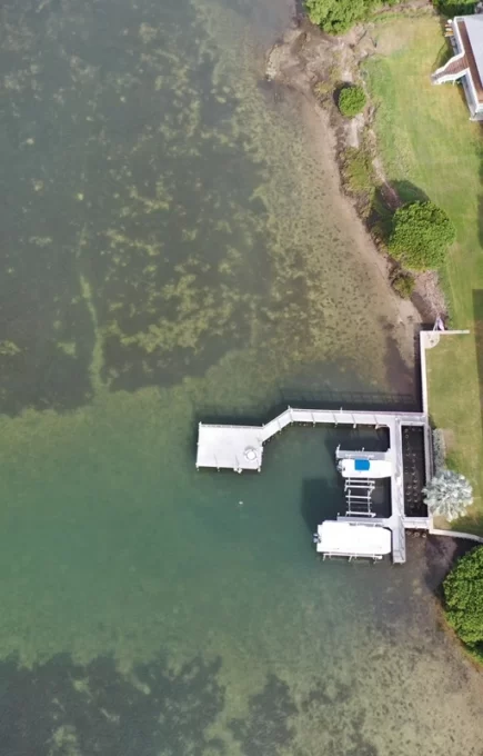 Tampa Bay Watch Dock Aerial View